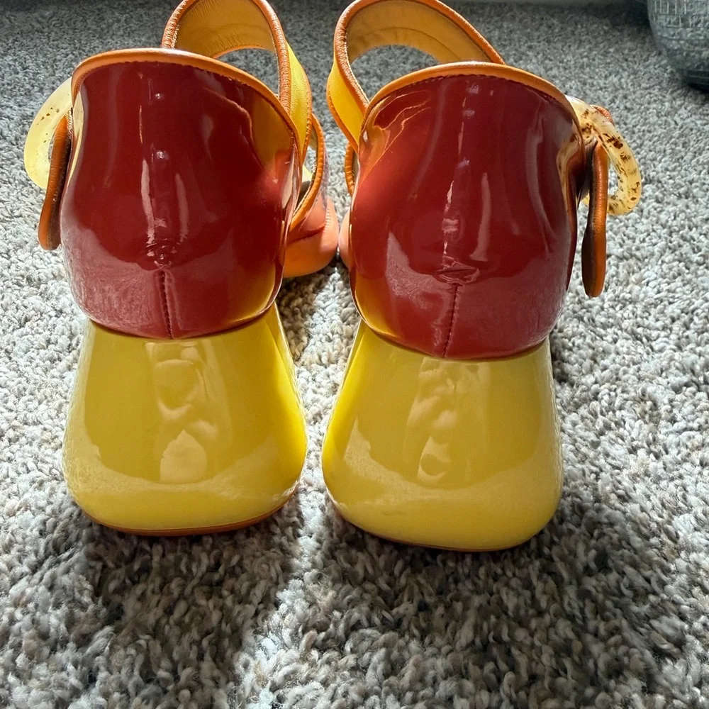 John Fluevog F-Trip Bridgett Leather Sandals - Picture 5 of 9